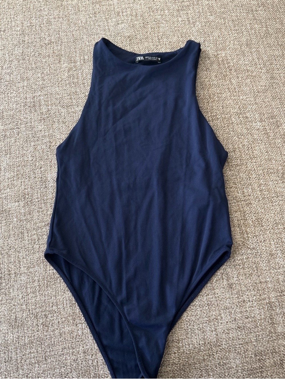 Zara navy blue bodysuit